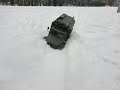 Проверка на проходимость зимой  ( пухлый снег ) Урал B36 от WPL.