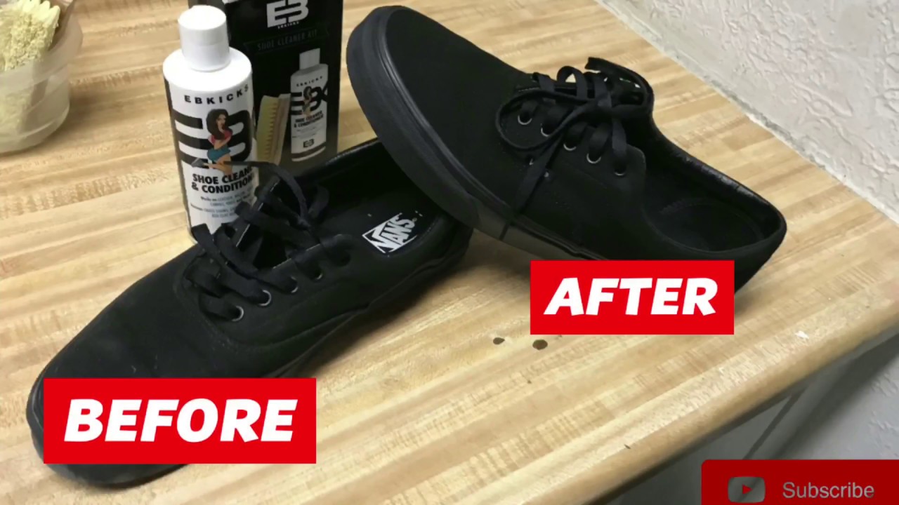 how to restore black vans shoes
