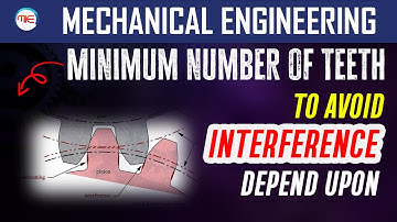 Min number of Teeth to avoid interference Depends on | Theory of Machines | Interference Of Teeths
