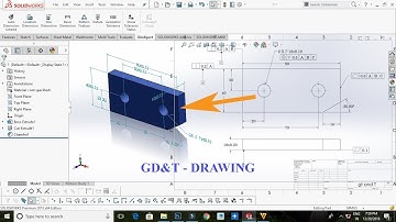 SolidWorks GD&T Drawing Design Tutorial |SolidWorks Drafting|