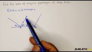 Area of a regular polygon-Pentagon (AA e152)