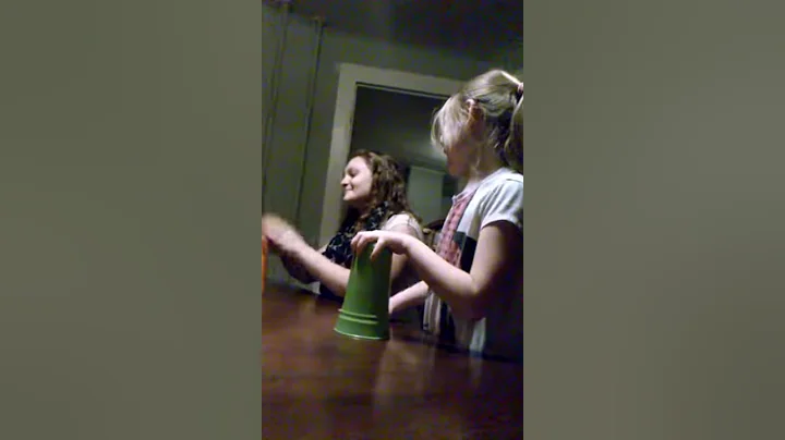 My girls playing around at dinner time