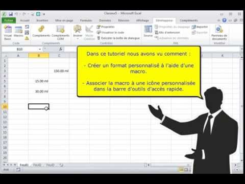 Excel 2010 Créer Une Macro Et Lajouter à La Barre Doutils Daccès Rapide