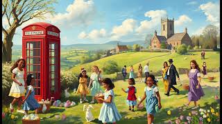 Old Money London Easter Ambience 🐣 | Elegant Egg Hunt Garden | Luxury Spring Background
