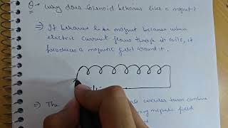 How does a solenoid behave like a magnet? | Class 12 Physics