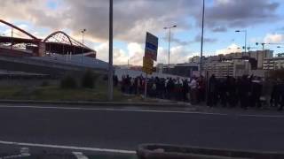 Portugal - Hungary 2017.03.25. Hungarian fans arrived