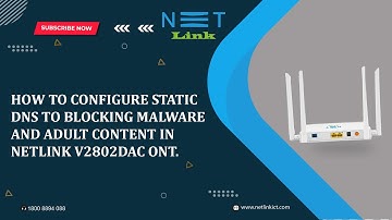 How to configure static DNS to blocking malware and adult content in Netlink V2802DAC ONT? video-189