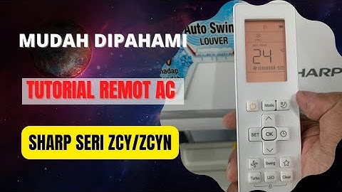 TUTORIAL LENGKAP REMOT AC SHARP SERI ZCY/ZCYN