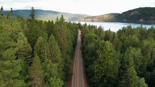 Relaxing calming and mind healing 432 Hz music with forest views from birds eye