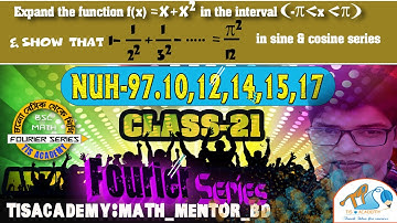 Class  21, Special PBM solve, Fourier Series Bangla TIS ACADEMY
