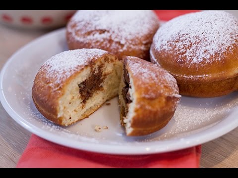 Beignets Fourres Au Chocolat Ou A La Confiture Faits Maison Youtube