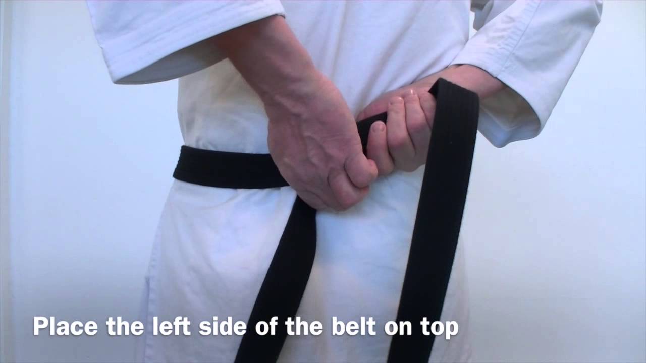 How to Tie a Martial Arts Belt (Tuckunder Method) YouTube