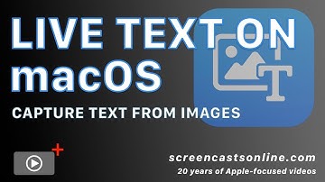 Live Text on macOS • EASY capturing of TEXT on IMAGES on your MAC!