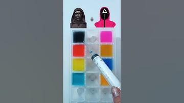squid game color mixing #squidgame #squidgame2 #colormixing #satisfying #shorts