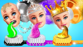 Poor vs Rich vs Giga Rich Princess! Real vs Fake Princess in Royal Family by La La Life Gold