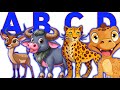 Safari Animal Sounds Song for Kids 🦁🐘 | Learn ABC Animals &amp; Names 🎶 | Fun Nursery Rhymes