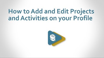 How to Add and Edit Projects and Activities on your Esploro Researcher Profile