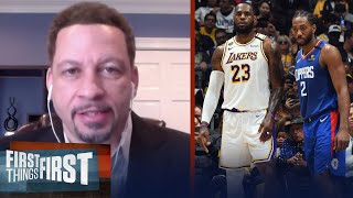 The Playoffs are gonna boil down to Lakers VS Clippers — Chris Broussard | NBA | FIRST THINGS FIRST