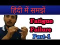 Fatigue failure Hindi || Fatigue failure examples || Fatigue failure test || SN Curve Hindi
