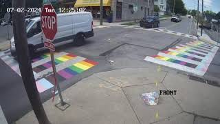 East Precinct Officers Working to Identify Van Driver Responsible for Defacing Rainbow Crosswalk