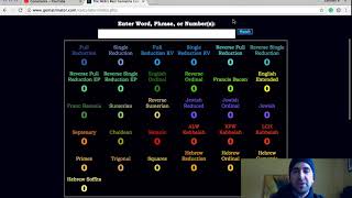 Part 1 | How to use Gematrinator.com and its numerous English Gematria & Hebrew ciphers