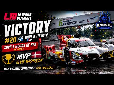 #20 BMW M Hybrid V8 Wins 2026 6 Hours of Spa - Le Man Ultimate Tribute