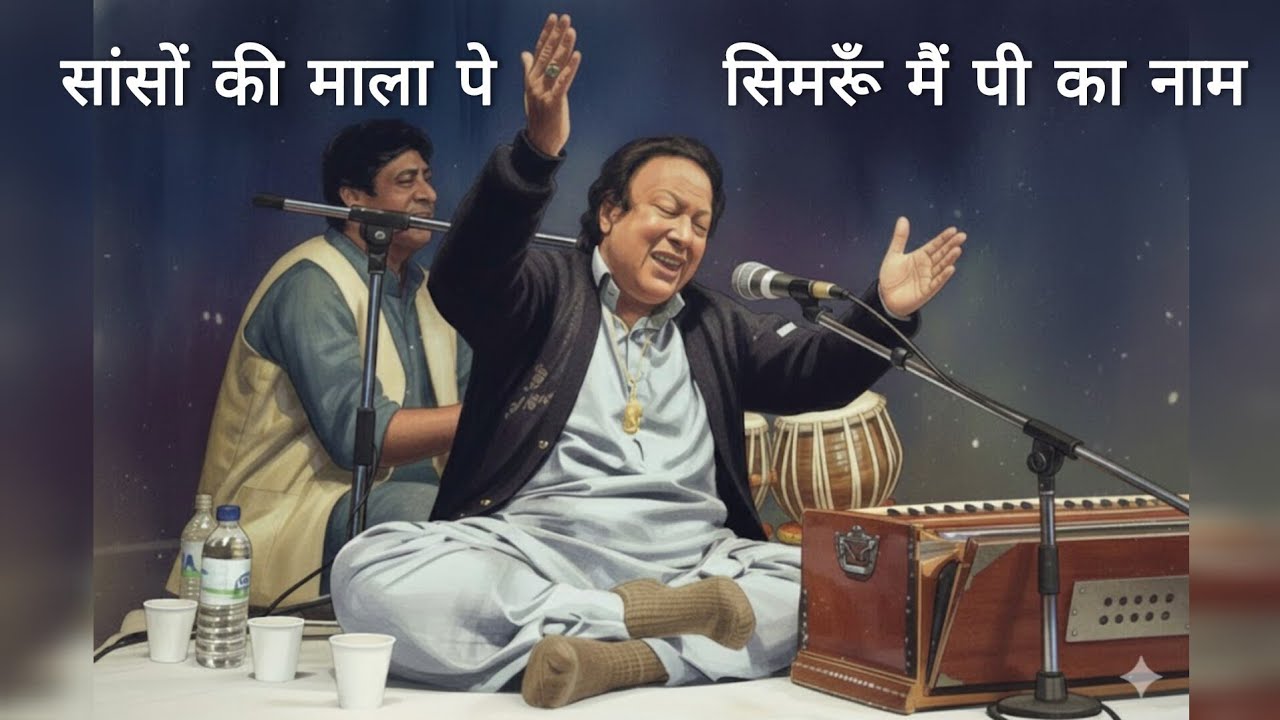 Sanso Ki Mala Pe | Heart Touching Ghazal |Best Nusrat Fateh Ali Khan Qawwali | Simru main pi ka naam