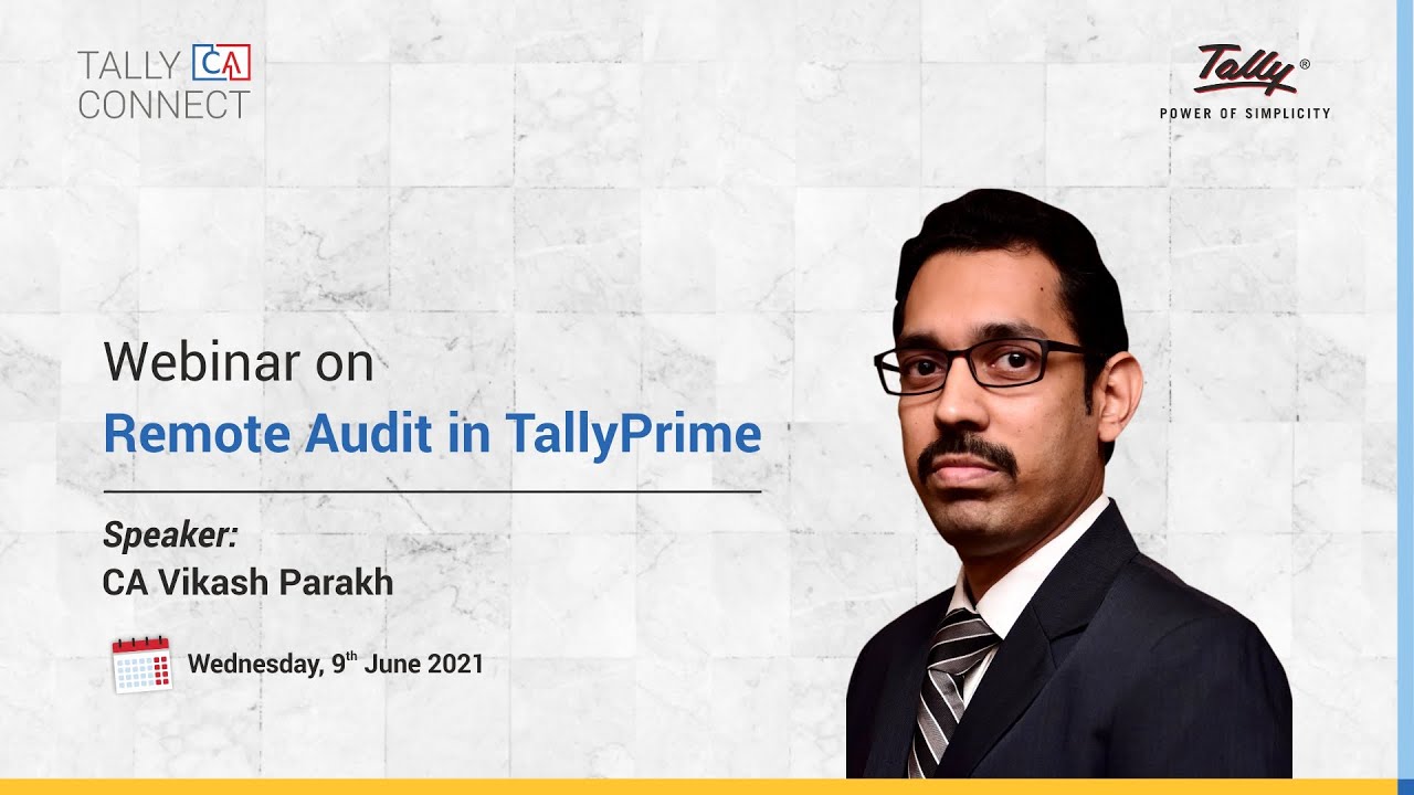 Remote Audit in TallyPrime | CA Vikash Parakh | Tally CA Connect