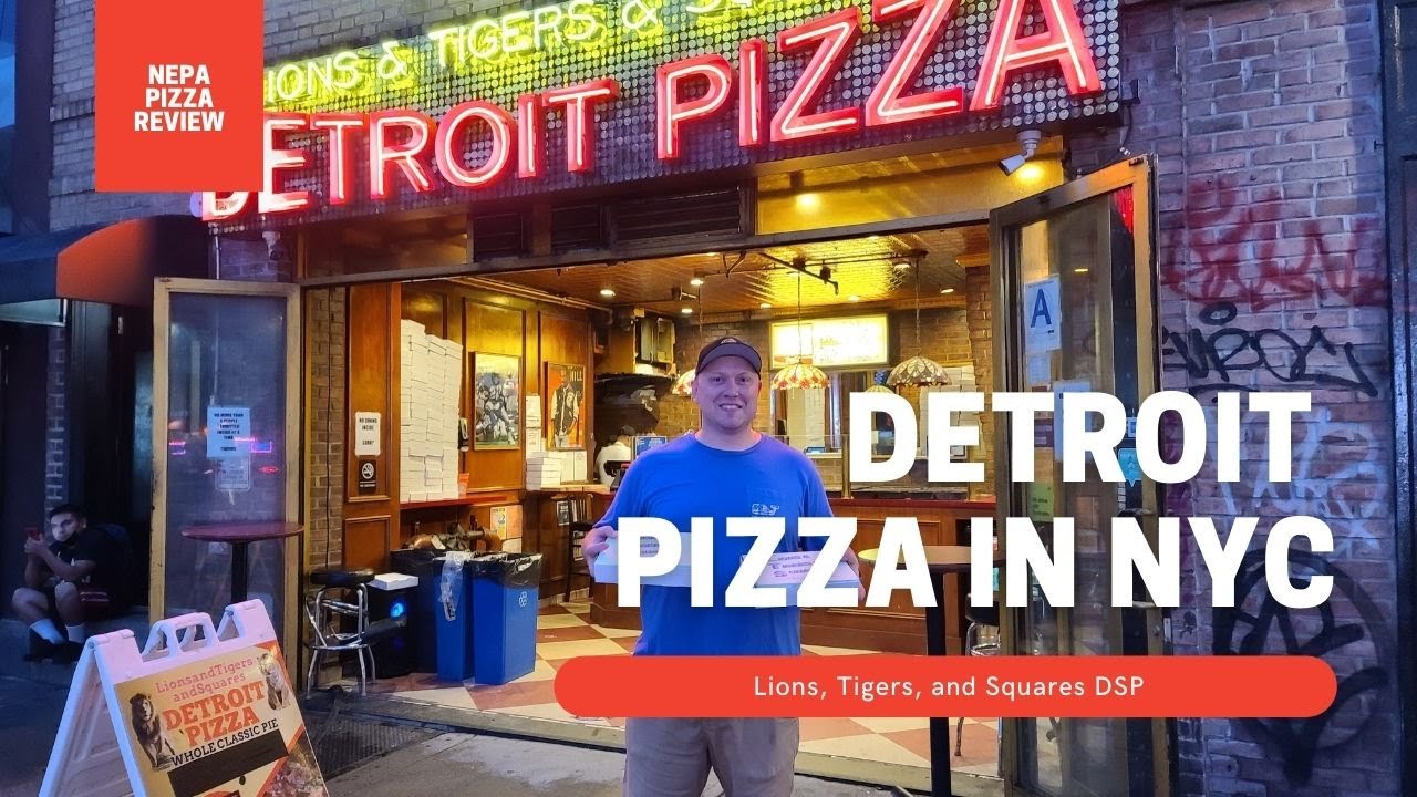 Lions Tigers and Squares Detroit Pizza   New York, NY