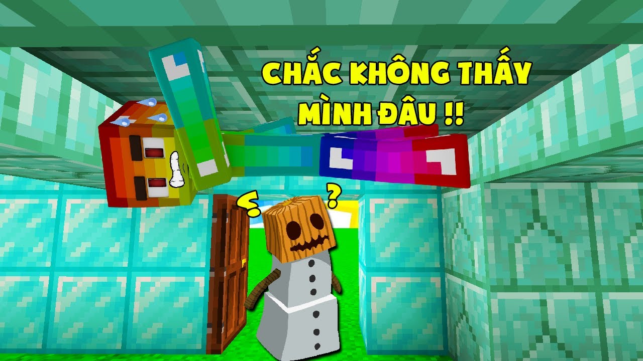MINI GAME : TRÒ CHƠI TRỐN TÌM ** T GAMING VÀ NOOB TEAM CHƠI TRỐN TÌM NGƯỜI TUYẾT MINECRAFT