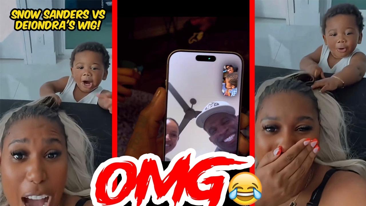 Реакция Дейона Сандерса и его девушки по видеосвязи после того, как они увидели Сноу Сандерс 😂 Сн...