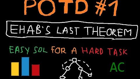 Problem Of The Day #1 - Ehab