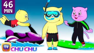 Three Little Kittens Went To The Beach - Nursery Rhymes by Cutians™ | ChuChu TV Kids Songs