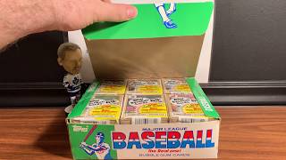 1987 TOPPS CELLO BOX BREAK PART 1 , MARK MCGWIRE, JOSE CANSECO, BO JACKSON, POSSIBLE BONDS