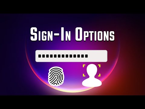 Windows 10 Sign-In Options