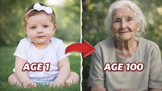 Time Lapse Evolution: A Woman’s Life  from 1 to 100 Years | AI & Evolution