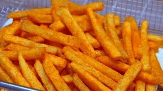 Crispy crunchy french fries recipe | French fry potato chips fat cutter | french fries aloo chips