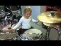 Johanne Astrid Poulsen 7 år spiller Drum Limousine Custom Shop