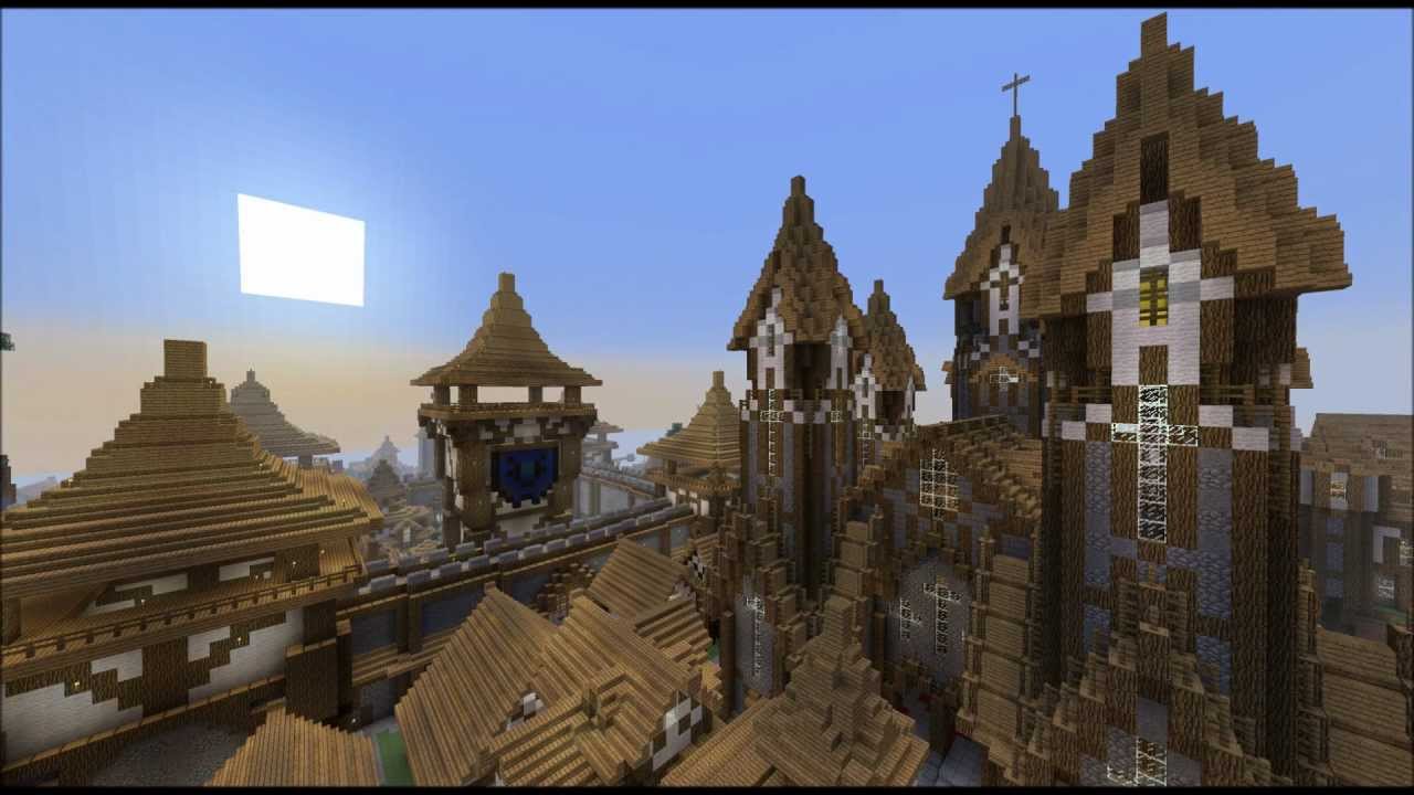 minecraft medieval city world download