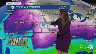 Frigid temps, snow showers in the Denver metro Friday, Saturday