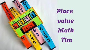 Place value Chart /Place value math project /math working model/ place value working model math