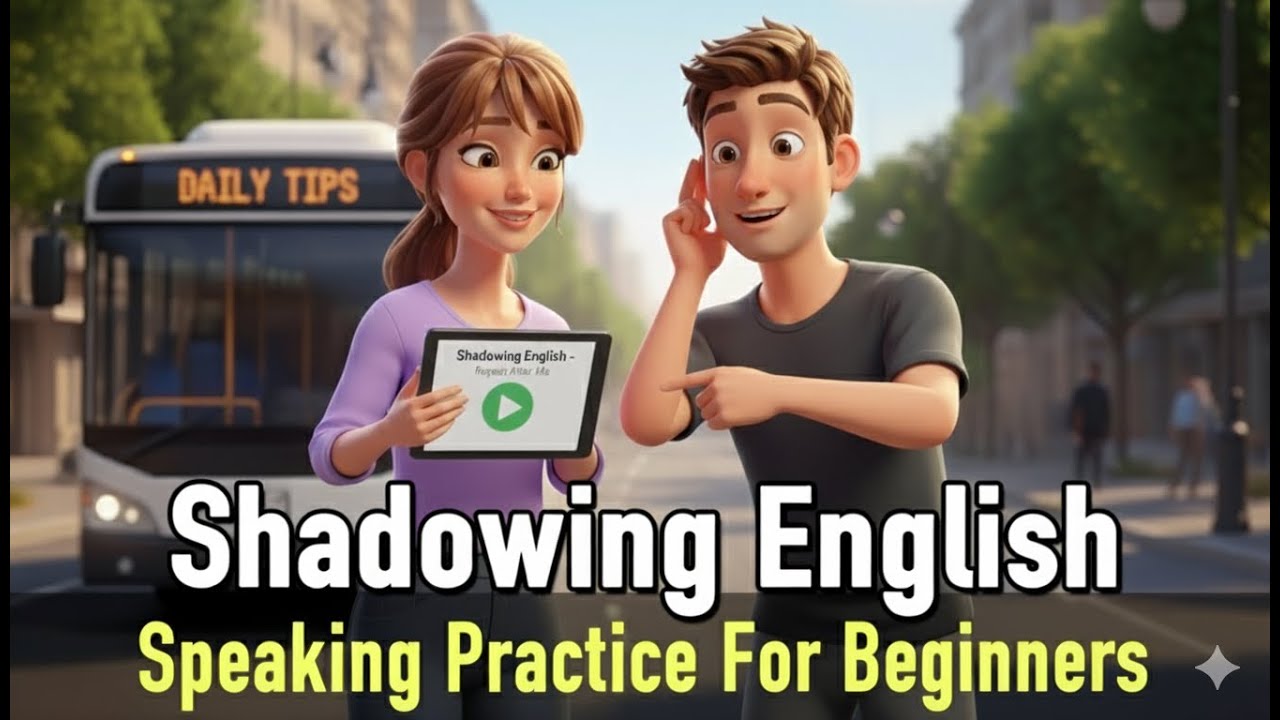 Shadowing English Speaking Practice | Daily Routine for Beginners | A1 ...
