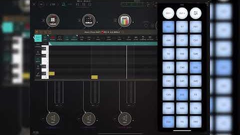 iPad Pro-GridInstrument-AUM-Atom 2 Launchpad inspired workflow test