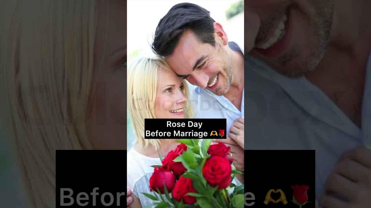 Rose Day before and after marriage 😜 