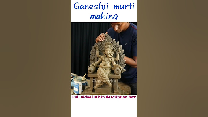 Ganapati bappa murti making 🙏🙏