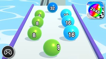 Ball Run 2048 - Gameplay Walkthrough Part 16 - Basic Game Level 255-261 (iOS, Android)