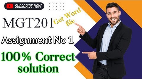 mgt201 assignment 1 solution  2022 #mgt201assignment1@QuizVu