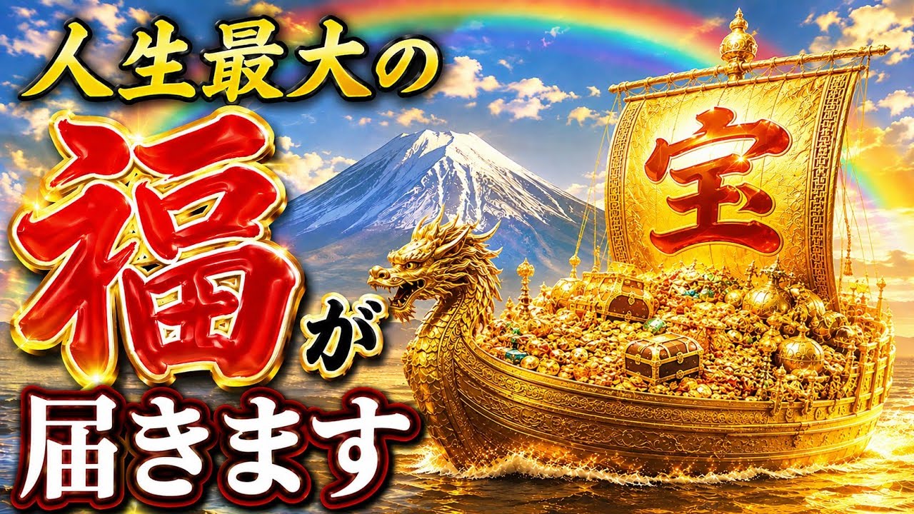 表示されたら幸運】黄金の宝船があなたのもとへ向かっています｜人生