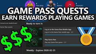 Xbox Game Pass Quests - Earn Money Playing Games (using Microsoft Rewards)  - YouTube