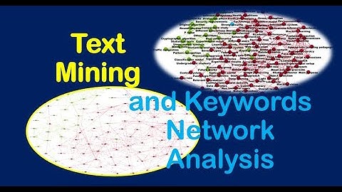 Text Mining and Keywords Networks Analysis #textmining #socialnetworkanalysis